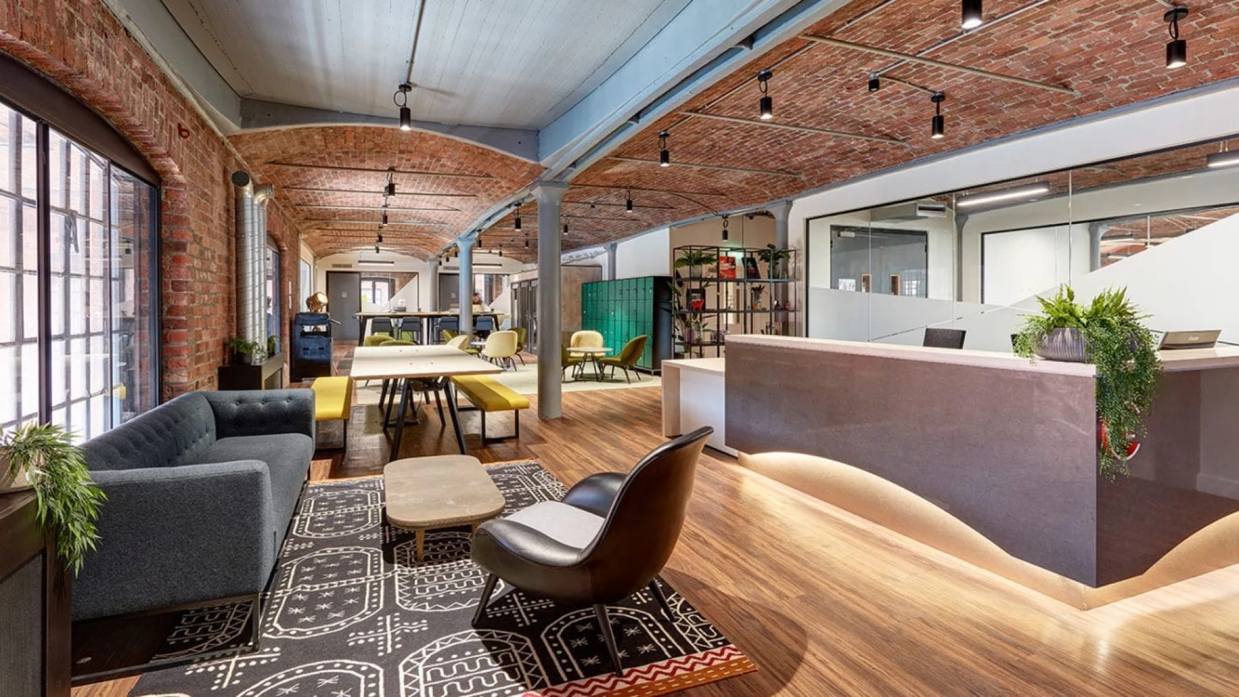 An established shared work and guest environment