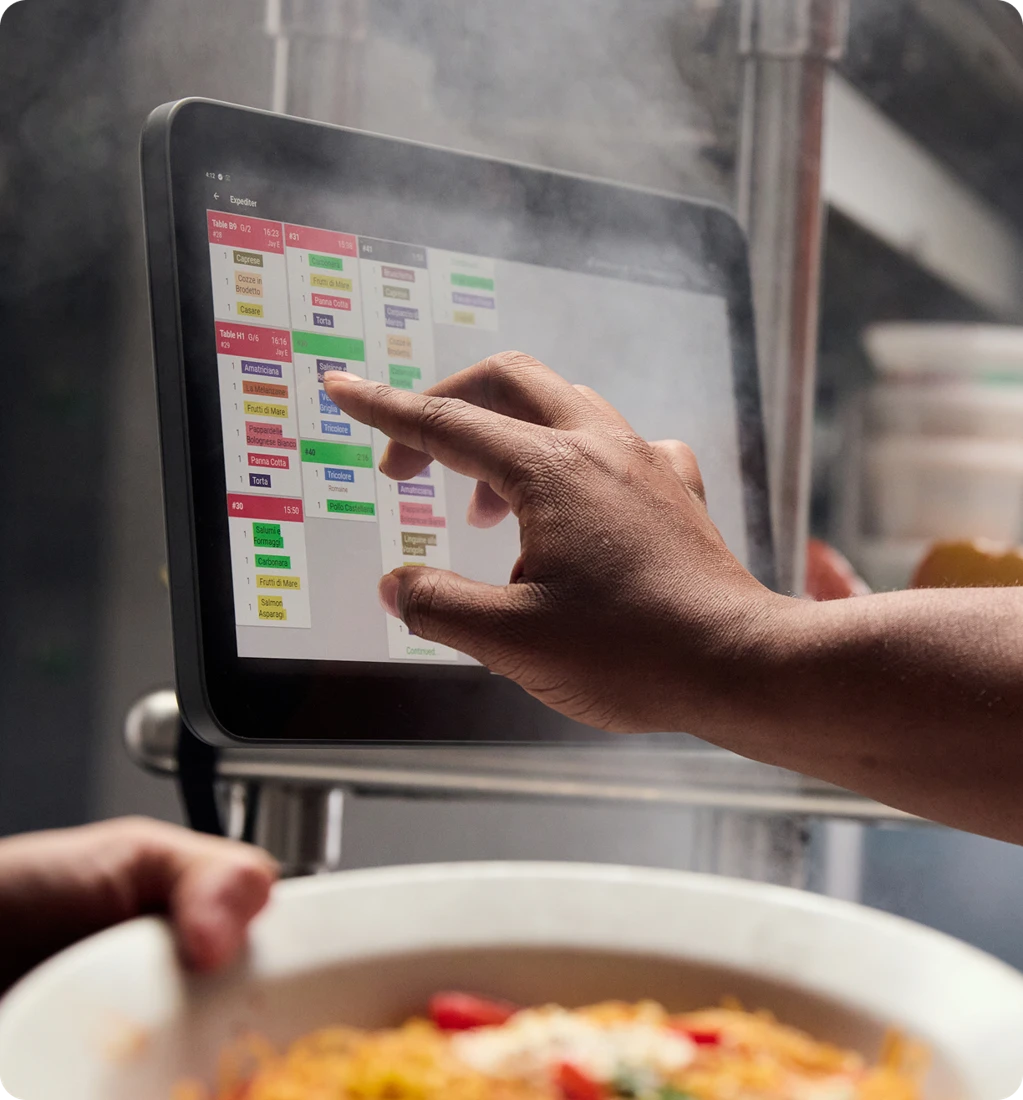 Toast kitchen display system example